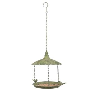 Aged Metal Bird Feeder