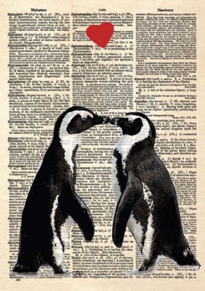 The Penguin Lovers Card