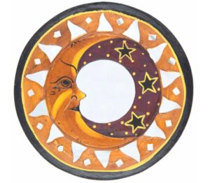 Lunar Moon & Stars Small Round Mirror