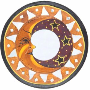 Lunar Moon & Stars Small Round Mirror